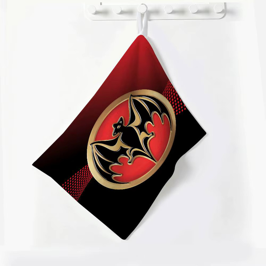 Bacardi Rum Vampire Handtuch aus Polyester-Baumwoll-Mischgewebe mit Hängedesign für Haushalt und Gastronomie - Bild 5