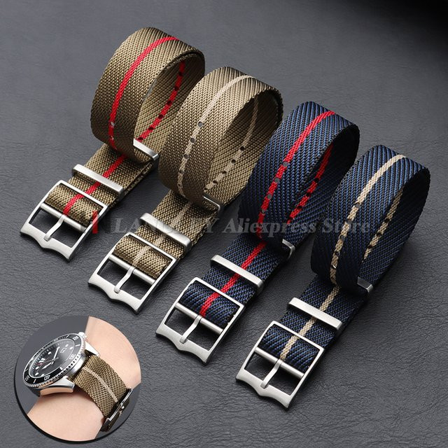 Uhrenarmband Army Military Strap, Nylon, Textil/NATO, Herren, 20mm, 22mm - Bild 1
