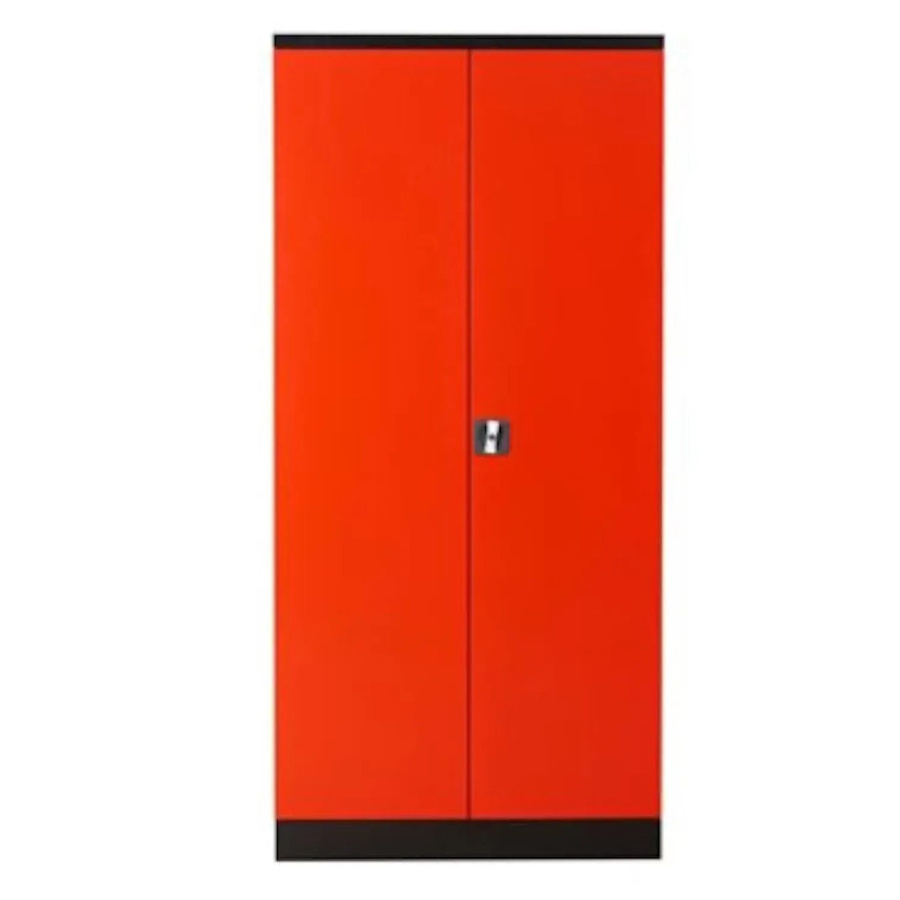 PROREGAL Stahlschrank Bee mit 4 Fachböden und Schließsystem, Schwarz-Rot, H x B x T: 195 x 92 x 60 cm - Bild 2