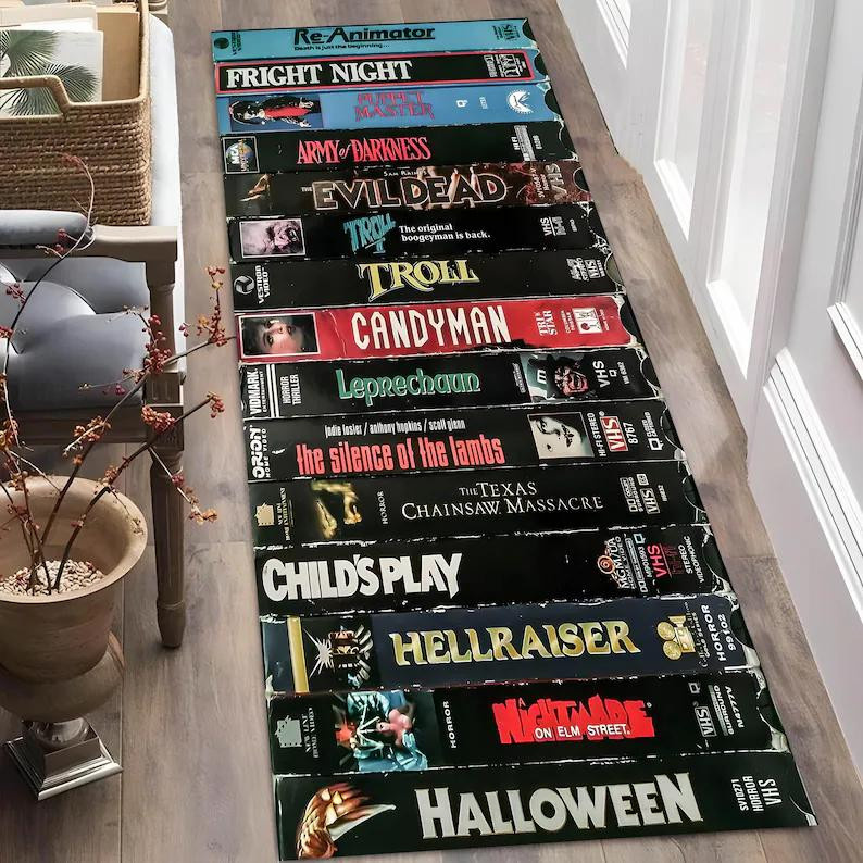 Rutschfester Baumwollläufer mit Filmspulenmuster für Kino und Heimdekoration B/T: 50 x 150 cm - Bild 2