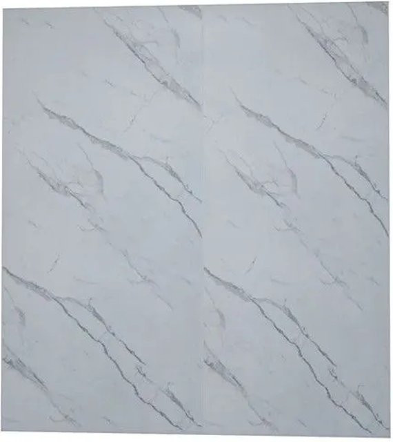 Duschparadies Duschrückwand Wandverkleidung als Fliesenersatz aus Aluverbundplatte im Marmormuster, 2 Stück, B: 220 cm, H: 210 cm, Dicke: 3 mm - Bild 1