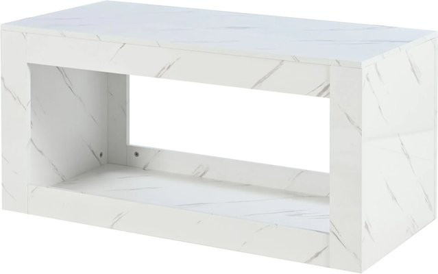 okwish Couchtisch mit LED-Beleuchtung und Fernbedienung in Weiß, B/T/H: 100 x 50 x 50 cm - Bild 1
