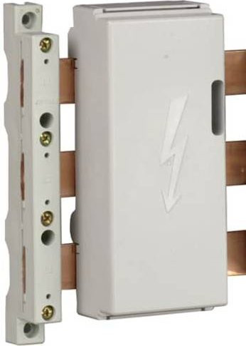 ABB GHV 240849R0034 Kabelanschluss-Einspeisemodul für Cu-Schienen, Grau - Bild 1