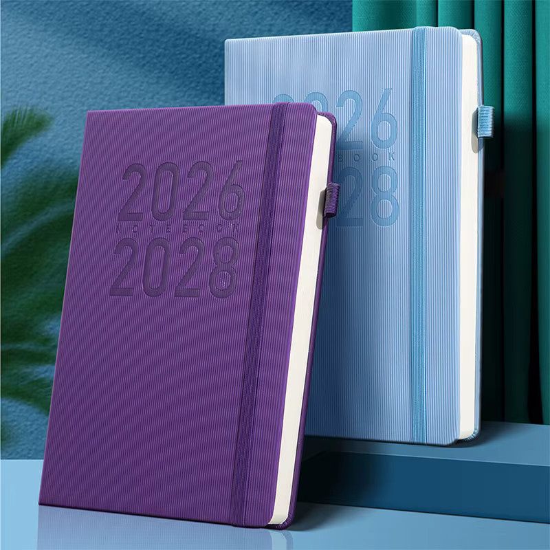 3-Jahres-Monatsplaner Kalender 2026-2028 in Lila, minimalistisches Notizbuch und Tagebuch - Bild 2