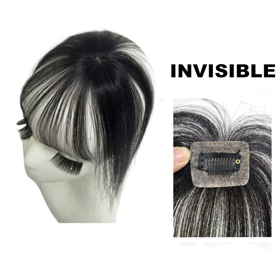 Anemone Haarfransen Clip Ins Pony, Brasilianisches Haar, Damen - Bild 7