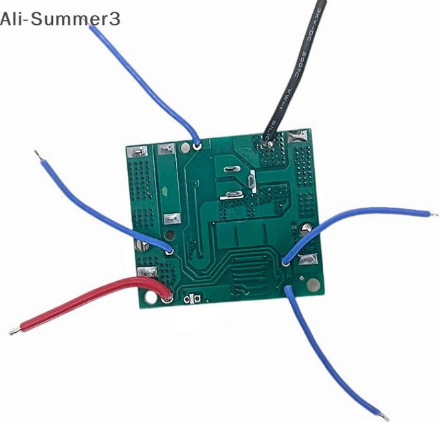 YY 5S BMS Batterieladeschutzplatine für Li-Ion Lithium-Batterien, 18 V 21 V, 20 A, Farbe: Grün - Bild 1