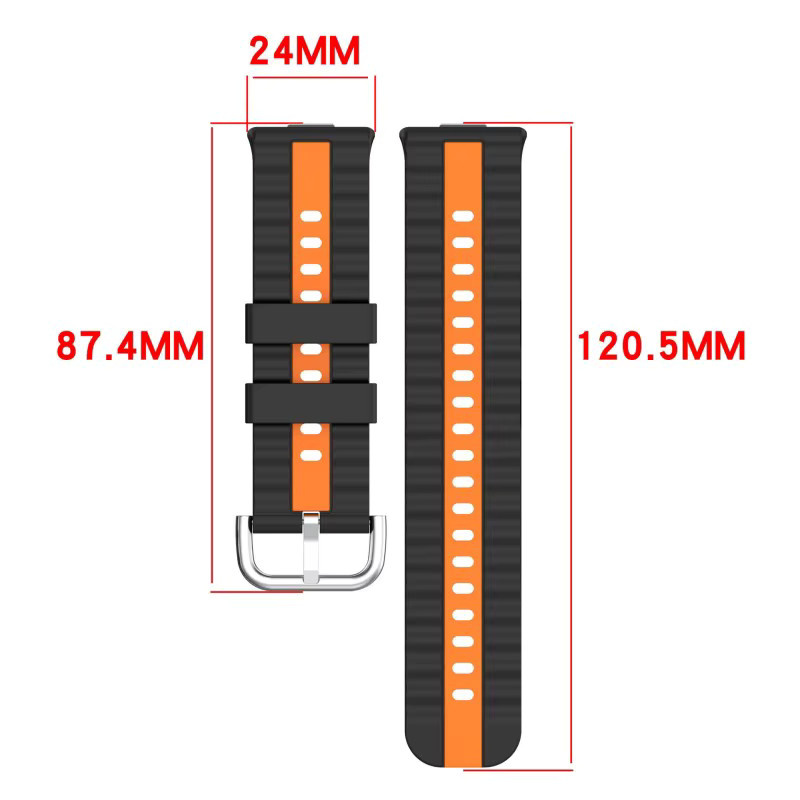 HUBANDE Uhrenarmband Silikon, Schwarz, Unisex - Bild 4
