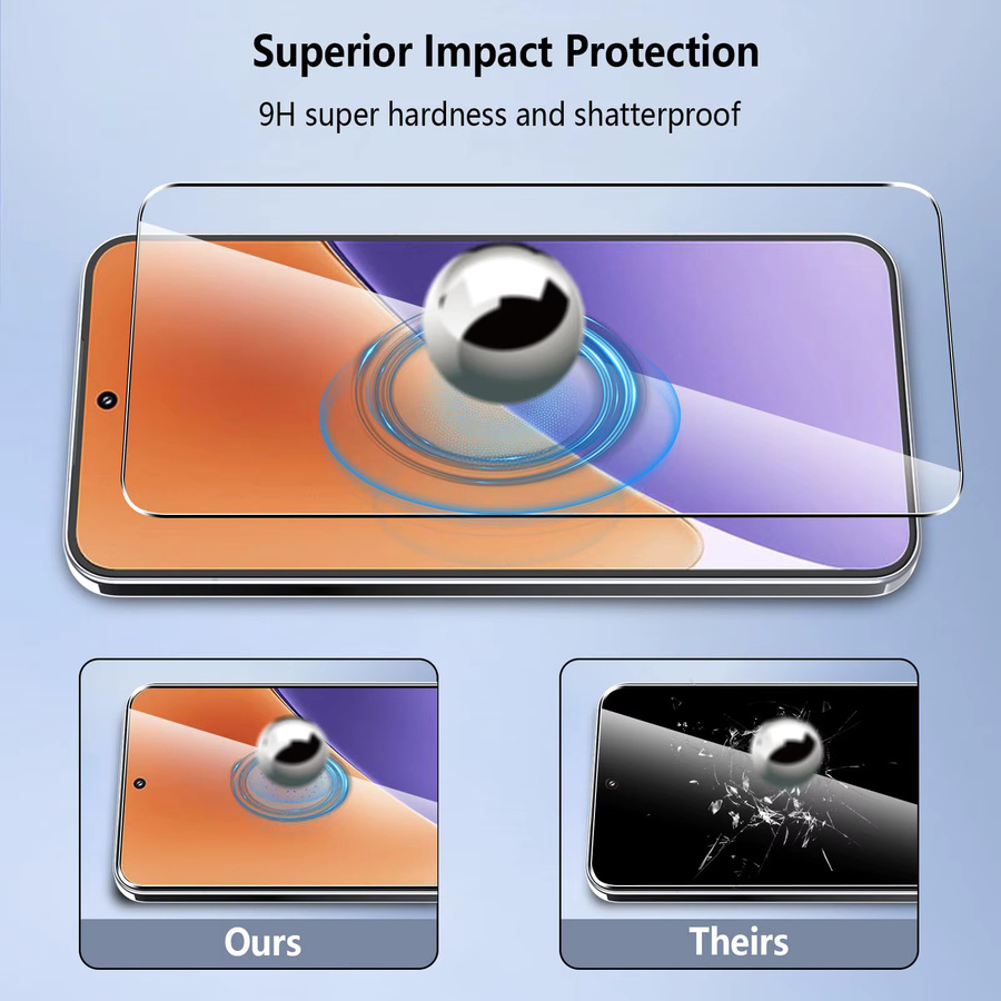 Displayschutzfolie aus gehärtetem Glas für Xiaomi 15, transparent, Set mit 2 bis 5 Stück - Bild 2