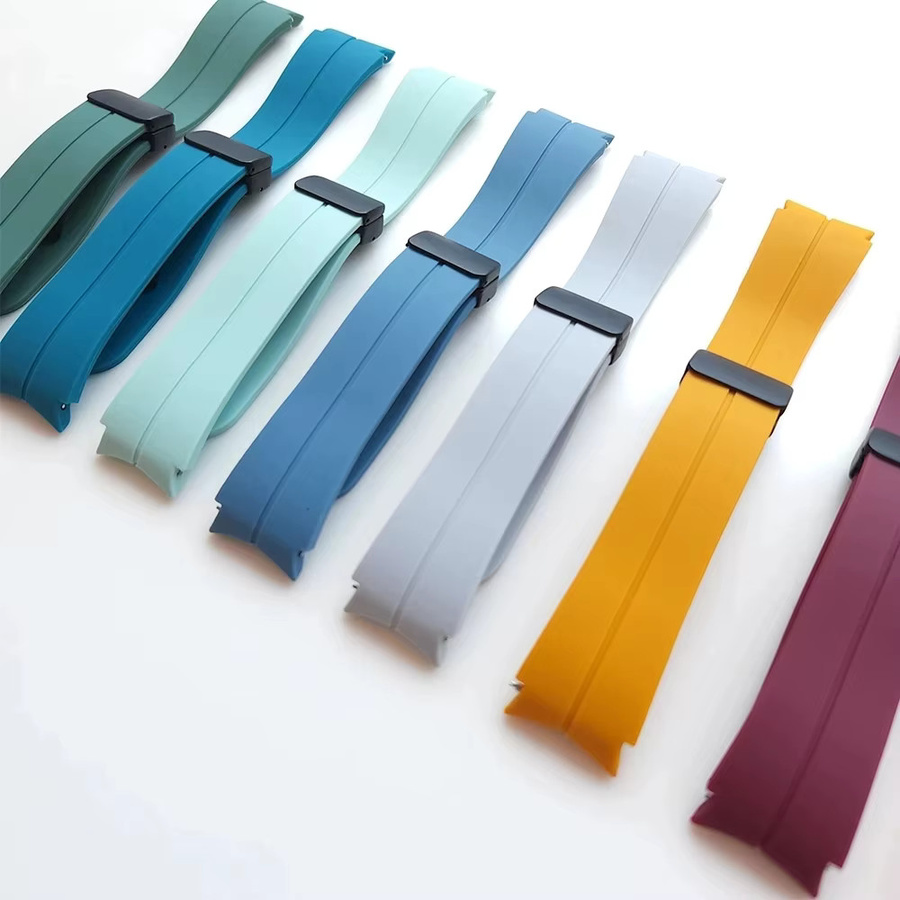 Uhrenarmband Silikon, Magnetisch, Schwarz, Unisex - Bild 3