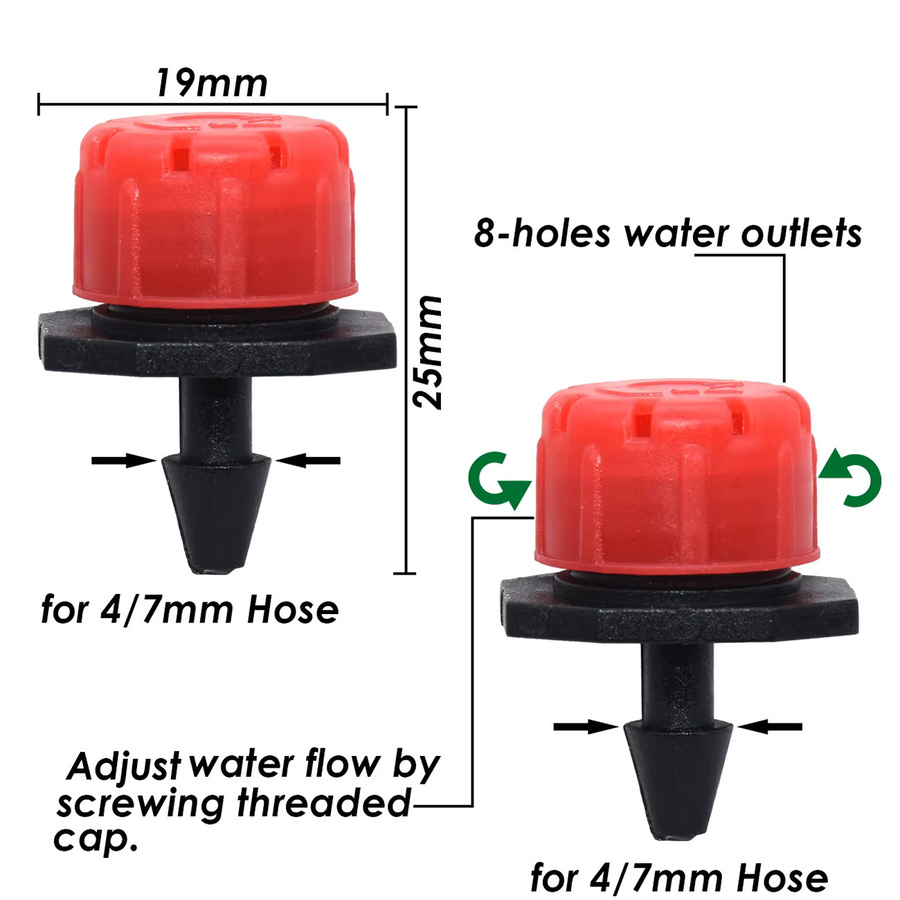 KESLA Garden 1/4'' Tropfbewässerungsset Automatisches Bewässerungssystem mit Düsen für Pflanzen, Blumen, Gemüse und Gewächshäuser - Bild 2