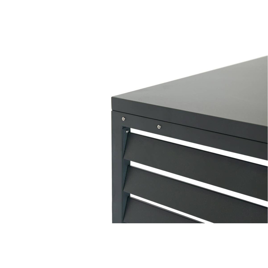 Westmann Wärmepumpenverkleidung Boxa M in Anthrazit, B: 56 cm, T: 140 cm, H: 97 cm - Bild 4