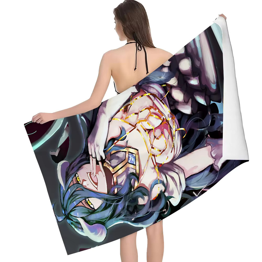 Albedo Novel O-Over-lord-d Anime Handtuch, schnell trocknendes Strandtuch in Multicolour - Bild 7