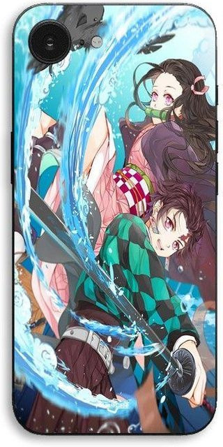 MANIACASE iPhone 17e Hülle Demon Slayer Tanjiro Kamado Schwarz Multicolour - Bild 1
