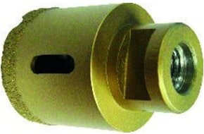 CLIPPER Fliesenbohrkrone PRO CERAM VB Diamant Lochsäge Gold, Durchmesser: 35 mm, Anschluss: M14 - Bild 1