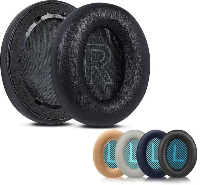 Bose Ersatz Ohrpolster für Quiet Comfort QC2 QC15 QC25 QC35 AE2 AE2i AE2w Over-Ear Kopfhörer in Schwarz - Bild 1
