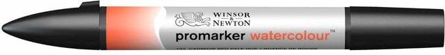 Winsor & Newton Promarker Aquarellmarker Cadmium Red Pale Hue mit Brush Spitze für Profis - Bild 1