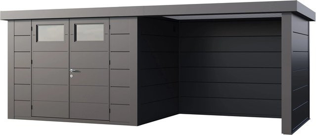 Telluria Gerätehaus Classico in Silberfarben, B/T/H: 602 x 258 x 219 cm - Bild 1