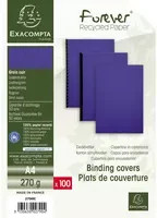 Exacompta Einbanddeckel EVERCOVER in Blau und Lila, 100 Stück pro Packung - Bild 1
