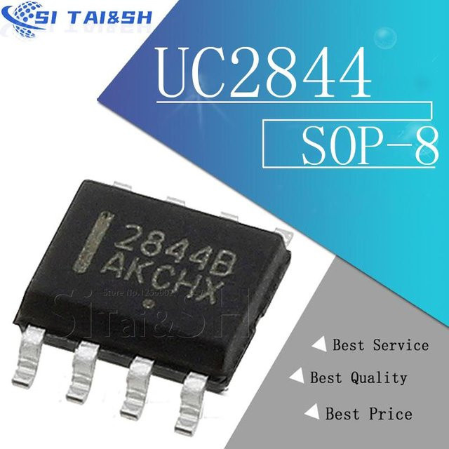 Si Tai&SH UC2844 UC2844B SOP-8 ICs in Schwarz, 10er Packung - Bild 1