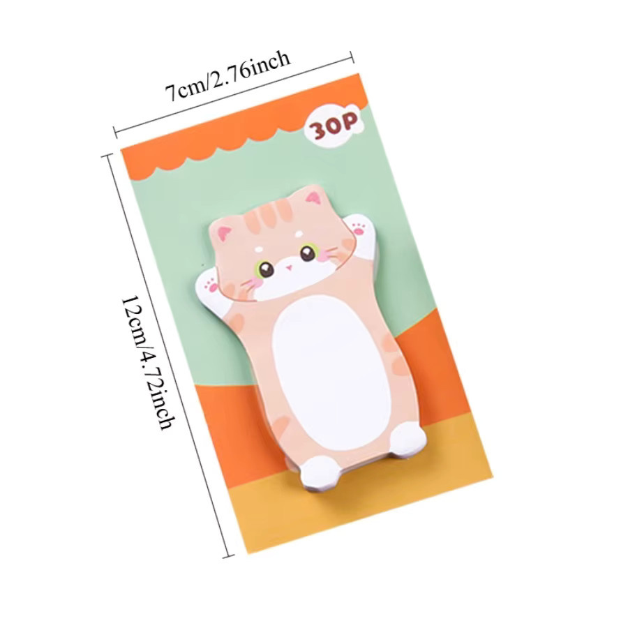 TWBEB Kawaii Katze Haftnotizen und Notizblock Set in Mehrfarbig mit Aufklebern und Tagesplaner - Bild 2