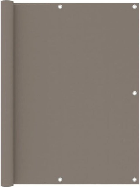 vidaXL Balkon-Sichtschutz aus Oxford-Gewebe in Taupe, Breite: 120 cm, Länge: 600 cm - Bild 1
