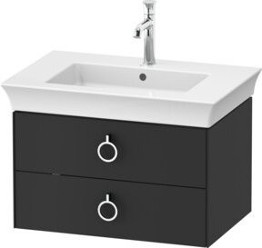 Duravit Waschtischunterschrank White Tulip ohne Aufsatz, Graphit S-Matt, B/T/H: 41 x 68,4 x 45,8 cm - Bild 1
