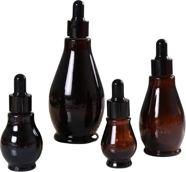 HNKMP Braunglas Tropfflaschen mit Pipette, 5 ml-10 ml, Nachfüllbar - Bild 1