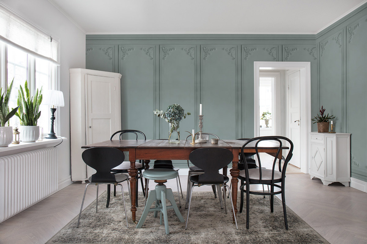 Rebel Walls Mural French Panels Green Wandtapete aus Vlies - Bild 1