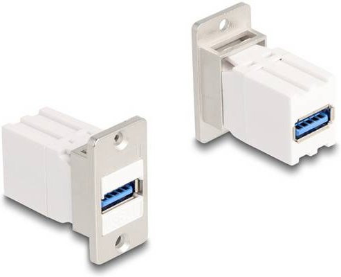 Delock 67165 USB-Einbaumodul Keystone USB-A in Weiß - Bild 1