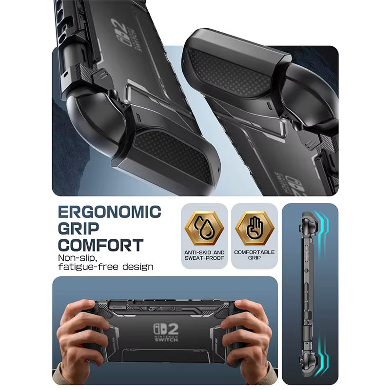SUPCASE Blade Serie Schutzhülle für Nintendo Switch 2 mit TPU Griff in Grün - Bild 5