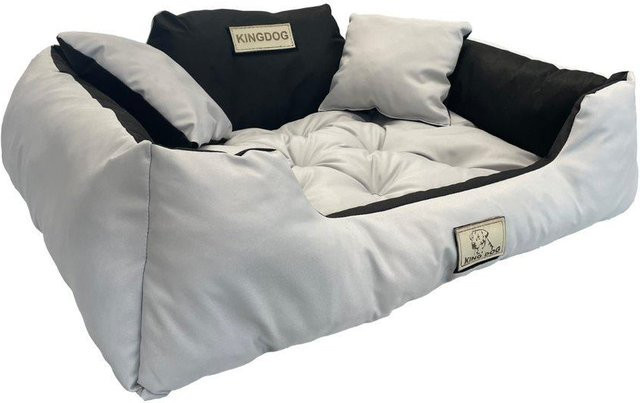 KINGDOG Hundebett Sofa in Grau, wasserdicht und wetterfest - Bild 1
