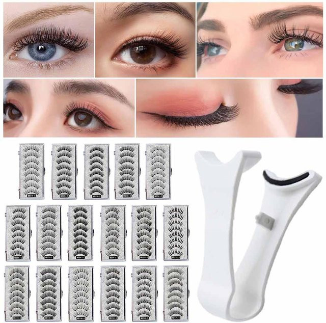 3D Magnetische Wimpern, handgefertigt, wiederverwendbar, Unisex - Bild 1