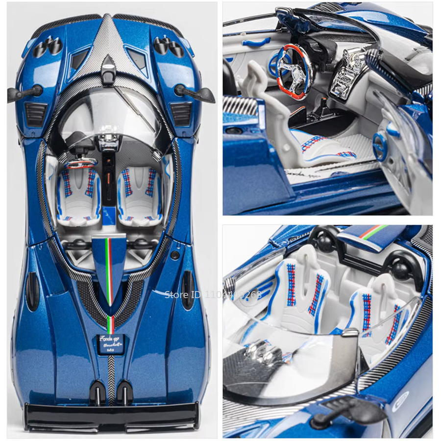 MAKEDA Pagani Zonda Apollo EVO Spielzeugauto-Modell, 1:32, mit Licht und Sound, Metall - Bild 2
