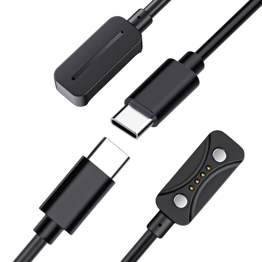 ALLOYSEED USB-C-Ladekabel in Schwarz für Polar Pacer und Polar Pacer Pro, Länge: 1 m - Bild 2