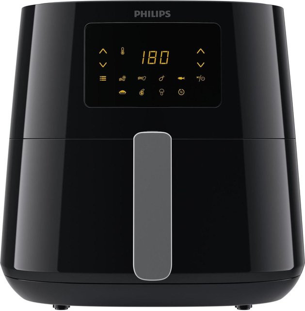 Philips Airfryer Essential XL Heißluftfritteuse HD9270/70, schwarz/silber - Bild 1