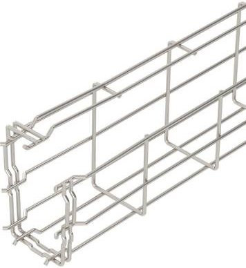 OBO Bettermann Gitterrinne 6005553 aus Edelstahl in Silber, B/H/L: 50,00 x 75,00 x 300 cm - Bild 1