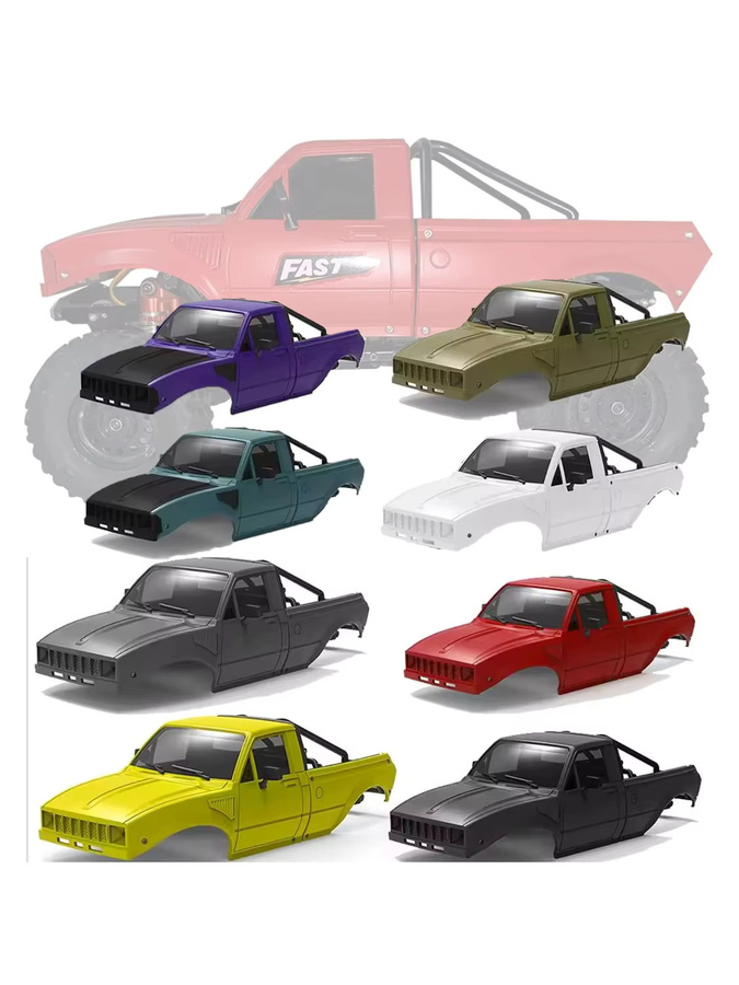 FACSNY Pickup Hard Body Shell mit Bett Rack, 1:24, Zubehör - Bild 5