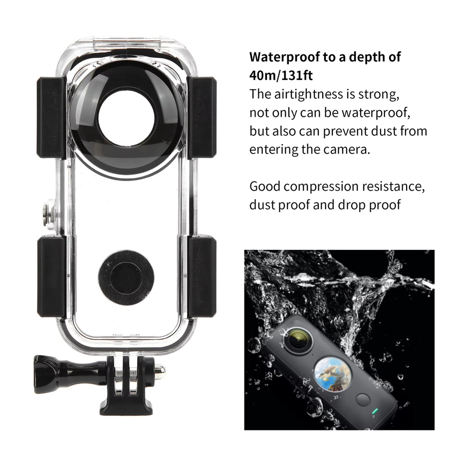 Insta360 Wasserdichtes Gehäuse für Insta360 ONE X2 Kameras, Transparent, bis 40m wasserdicht - Bild 2