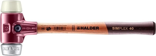 Halder Simplex Schonhammer mit Nylon und Weichmetall Ø 40 mm - Bild 2