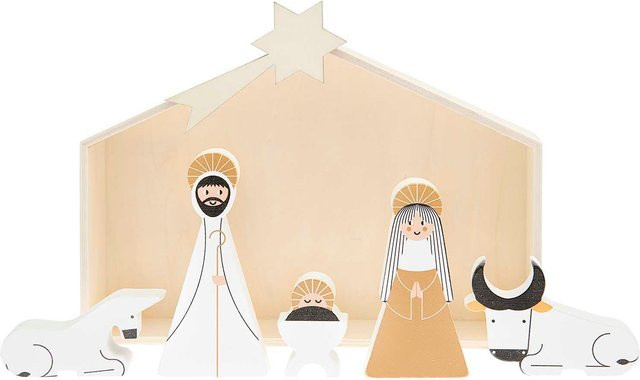 Rico Design Holz-Krippe für die Weihnachtszeit - Bild 1