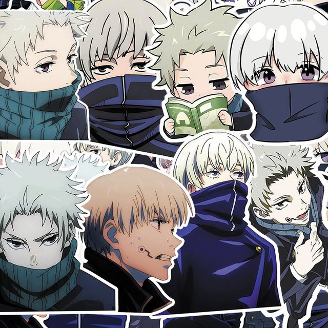 Bandai Jujutsu Kaisen Aufkleber, Manga Charakter, Bunt / Mehrfarbig - Bild 1