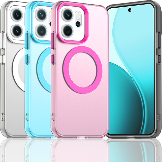 Magnetische kabellose Schutzhülle für OPPO Reno 14 14F 14Pro 13Pro 12Pro 13 12 in Candy Farben - Bild 1