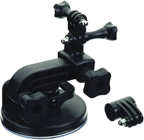 GoPro Saugnapfhalterung mit Quick Release für Action Cameras in Schwarz - Bild 1