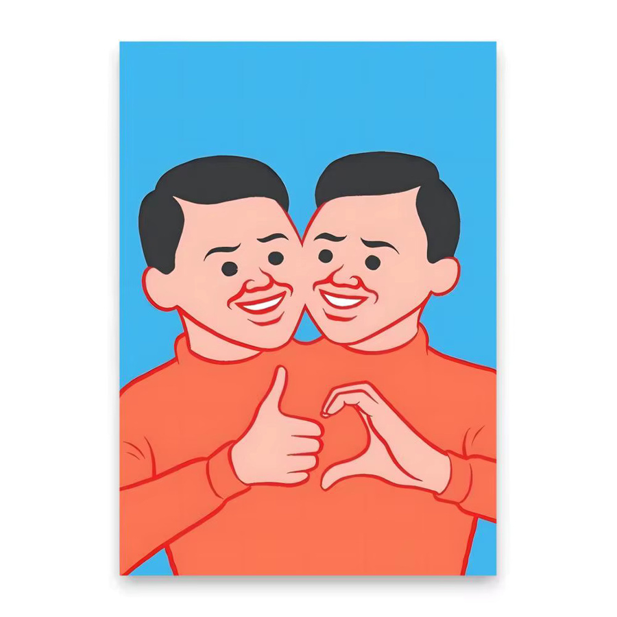 J-Joan Cornella Wandkunst Poster-Aufkleber, abstraktes Gemälde in Schwarz und Mehrfarbig, wasserfestes Wanddekor für Wohnzimmer und Schlafzimmer - Bild 3