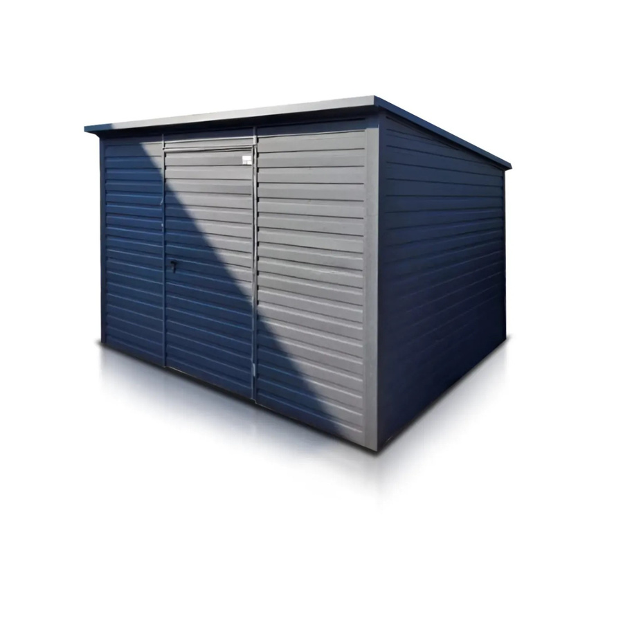 Liderstal Einzelgarage Basic aus Trapezprofilblech in Anthrazitgrau B: 300 cm, T: 300 cm, H: 230 cm - Bild 2
