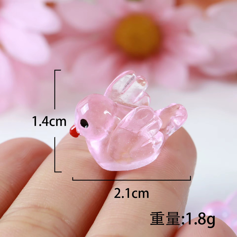 Leuchtende Miniatur Tauben für Moos-Mikrolandschaften und Garten Dekoration, Mehrfarbig - Bild 3