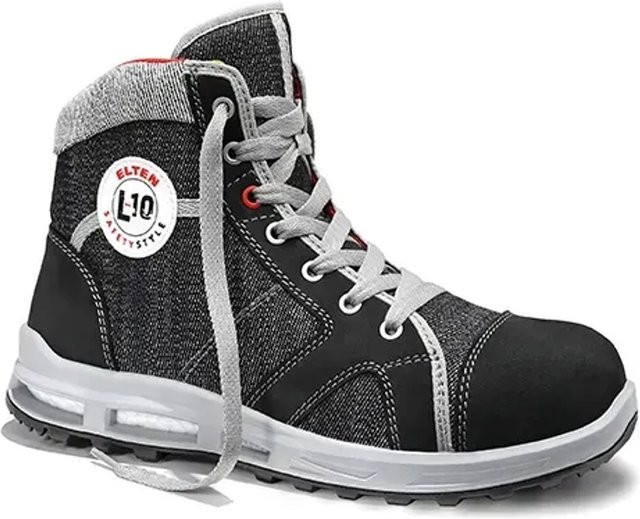 Elten Sicherheitsstiefel Sensation Xxt Mid ESD S2 in Schwarz, Grau und Blau, Größe 41 - Bild 1