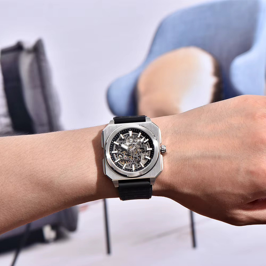 Pagani Designs Armbanduhr, Automatik, Edelstahl, 38 mm, Herren, Schwarz - Bild 3