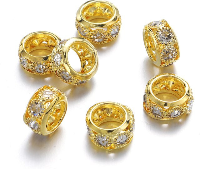 YouYoungDifferent Perlen Spacer, Kristallglas, Strass, 10/12mm - Bild 1
