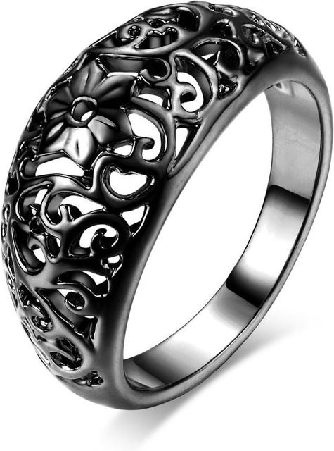 Ring Vintage, Roségold, Blume, Unisex - Bild 1